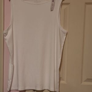 White Sleeveless Top